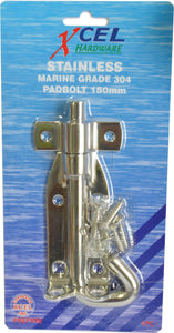 Pad Bolt Stainless Steel 150mm x 12mm Carded Xcel
