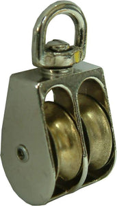 Awning Pulley Galvanised Double 50mm Xcel