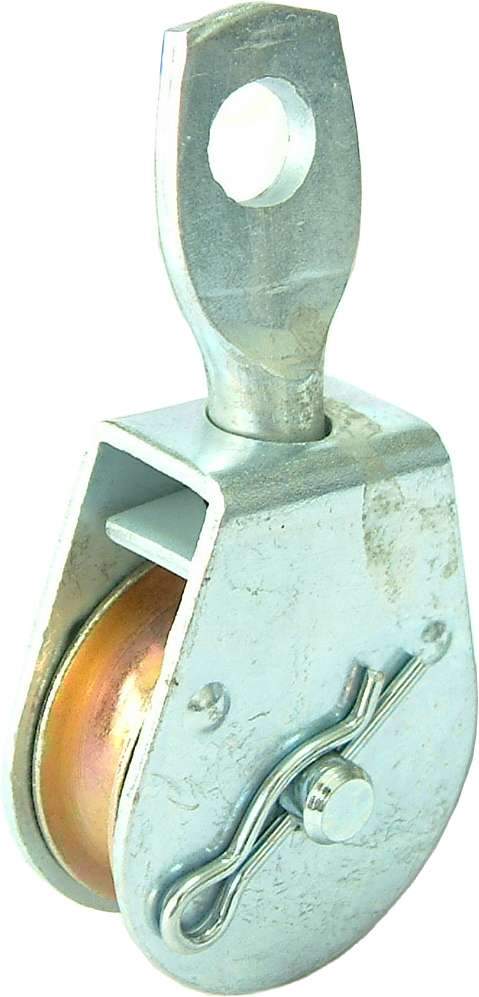 Pulley Block Steel Body Galvanised with Swivel Eye 40mm