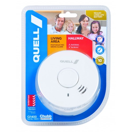 Smoke Alarm - Photoelectric 10-Year Battery with Hush Button  Quell