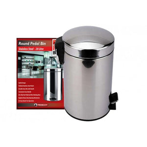 Pedal Bin - Stainless Steel 20L Redback