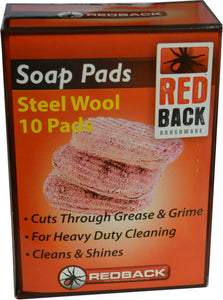 Steel Wool Soap Pads 10-pce Redback