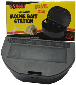 Mouse Bait Station Lockable 135 x 80mm Gonski