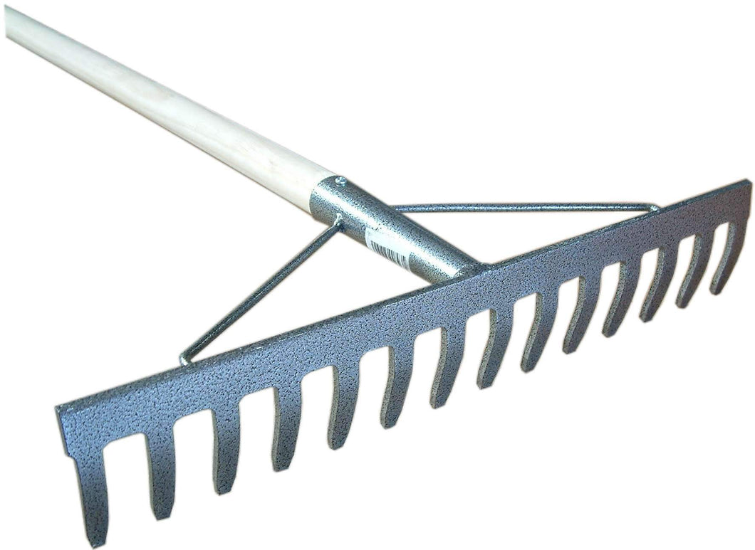Garden Rake Pressed with Wood Handle 14T Xcel