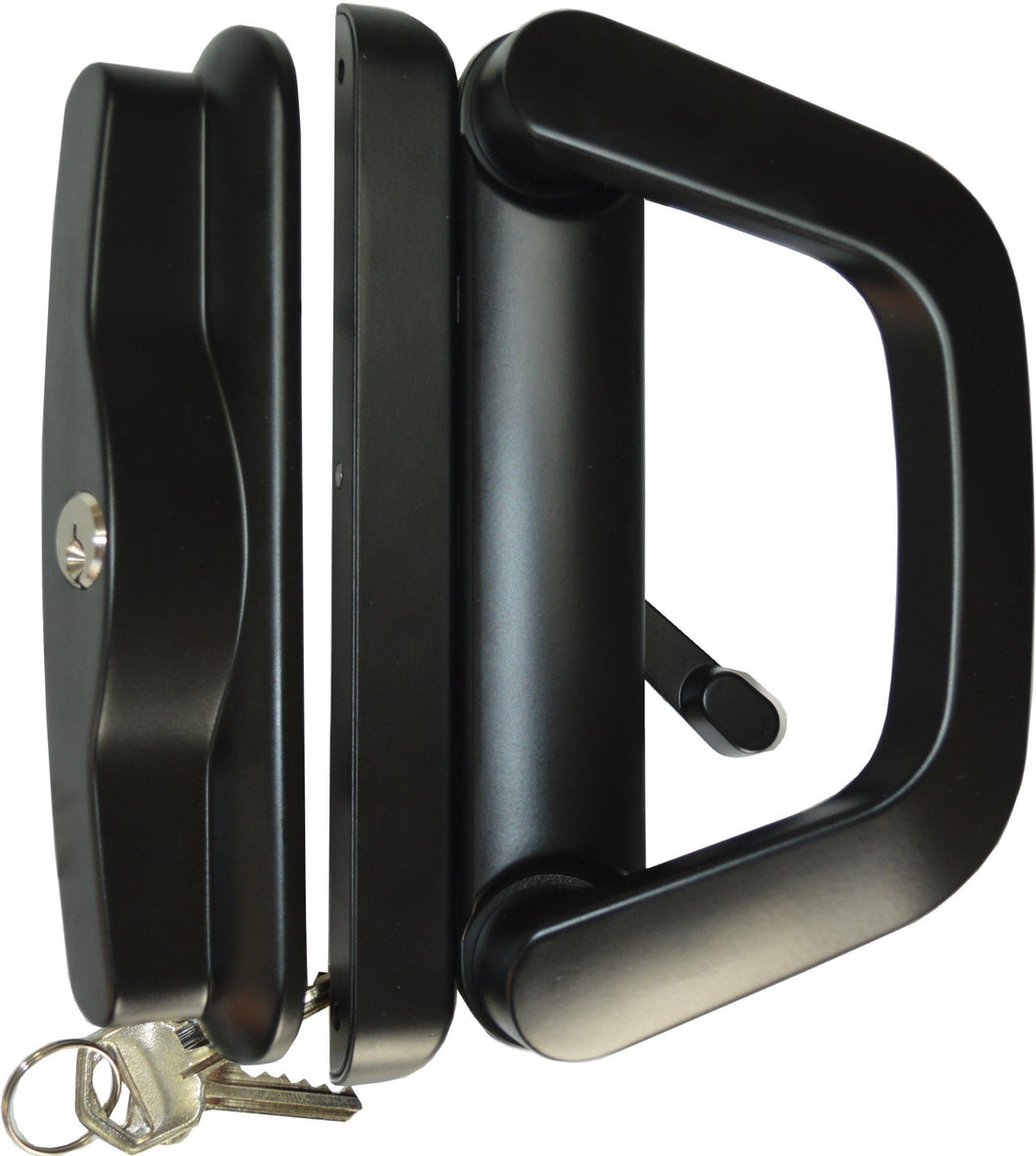 Sliding Door Lock Single Cylinder - Black  Xcel