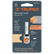 Load image into Gallery viewer, Router Bit Core Box 1/2&quot; Truper
