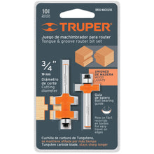 Load image into Gallery viewer, Router Bit Tongue &amp; Groove 3/4&quot; Truper
