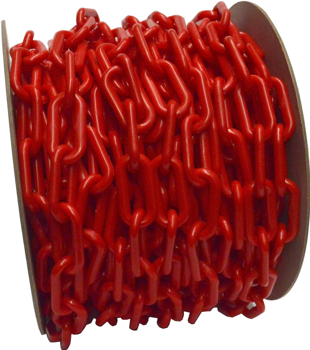 Plastic Chain 25m Reel - 6mm Red