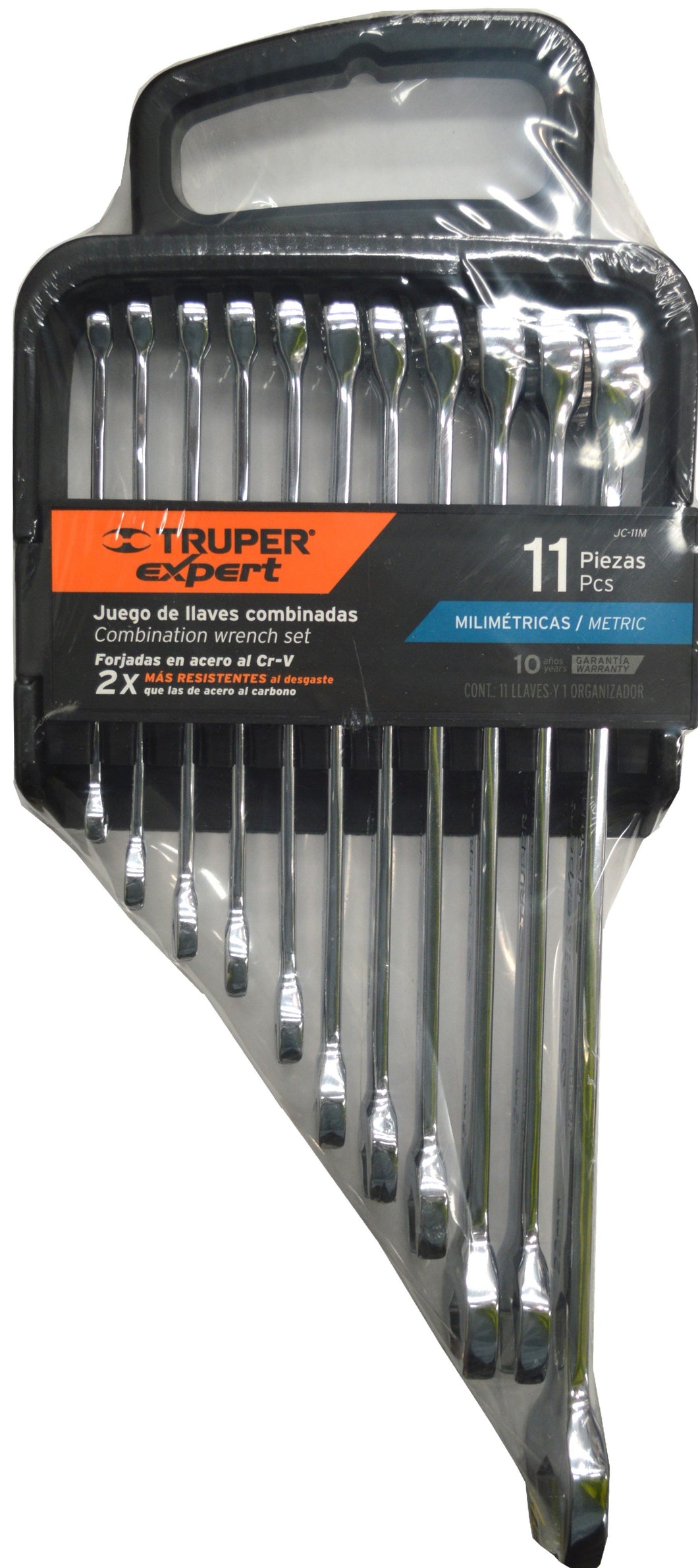 Combination Wrench Set - Metric 11-pce Truper