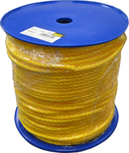 Rope - Yellow Polypropylene 183m Reel 8mm Xcel