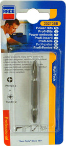 Power Bits Double Ended 65mm Pozi/Phillips #RT35/2136B #2 Raco