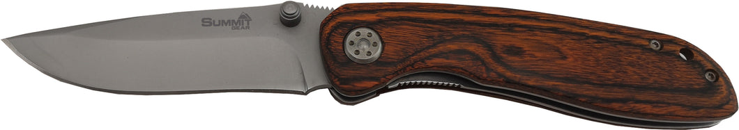 Pocket Knife Wooden Handle - Summit Gear