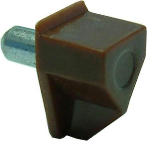Shelf Support - Plastic with 5mm Metal Pin Brown