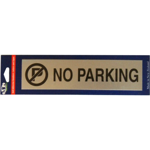 Aluminium Signs - Self Adhesive No Parking MG