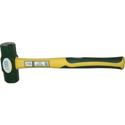 Sledge Hammer with Yellow Fibreglass Handle 4lb Xcel