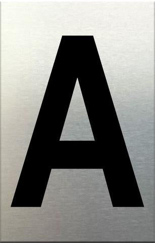 Aluminium Letters - Self Adhesive 75mm A MG