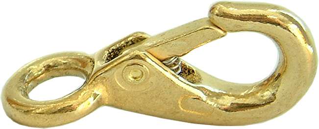 Snaphook Fixed Eye Brass 249 #1 16mm Xcel