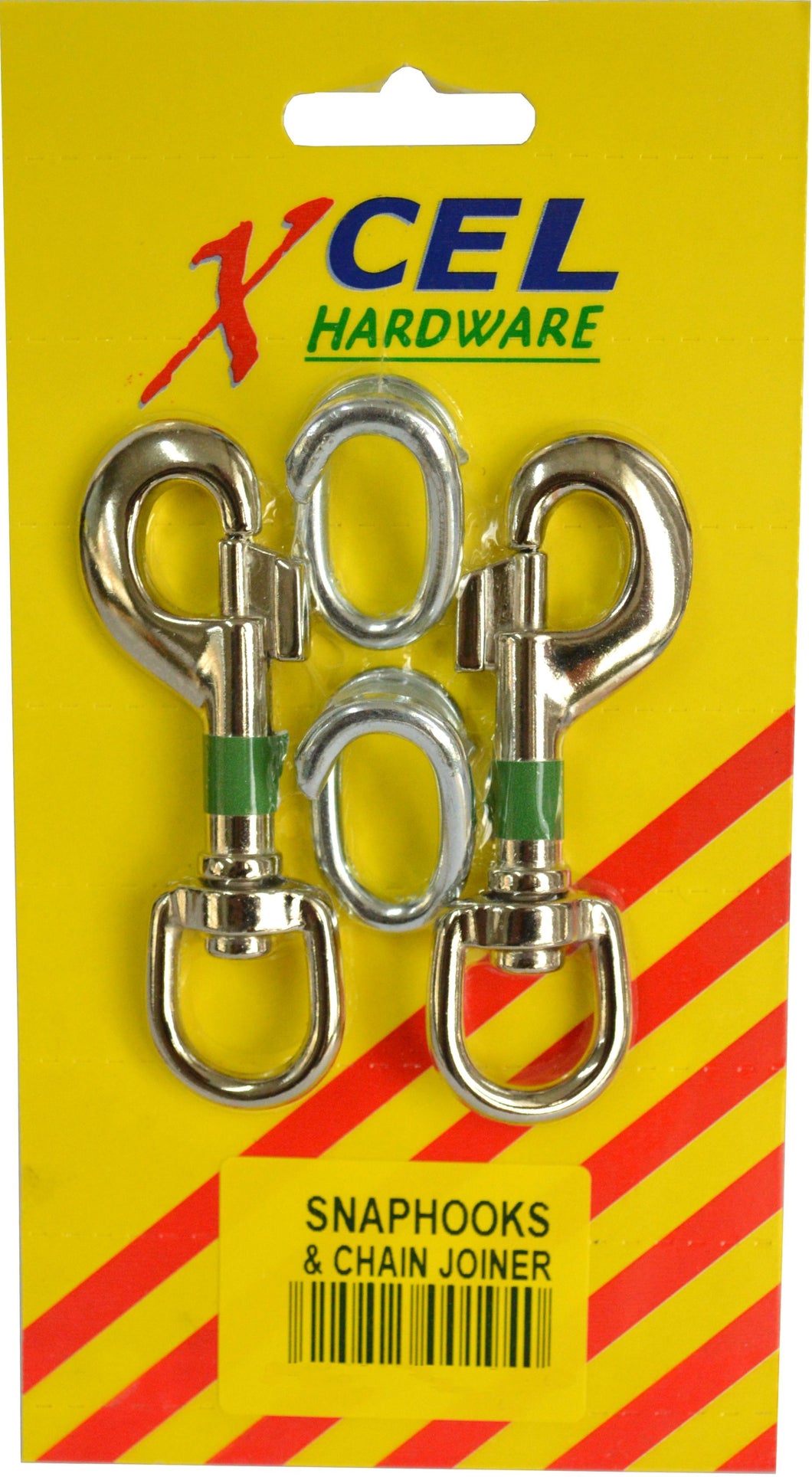 Snaphooks with Split Links NP 2-pce 12mm Carded Xcel