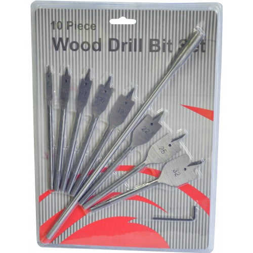 Spade Bit Set 8-pce with Extension