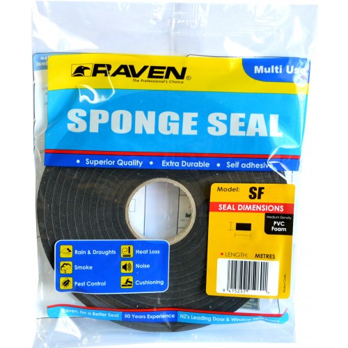 Spongeseal Raven Black 5961 19 x 6mm x 5m