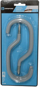 Screw In Storage Hook Pvc 4pce #SS18VA   Crawford