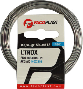 Binding Wire - Stainless Steel 50gm (13m) 0.8mm Faco Plast
