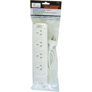 Powerboard with Lead & Serge Protestion Overload 4-Outlet Xlectric