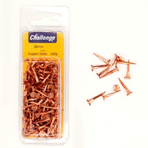 Copper Tacks - 100gm Blister Pack 25mm Challenge