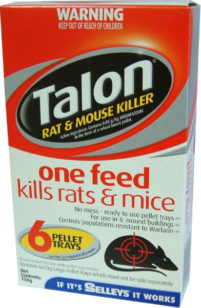 Rat & Mouse Killer Pellets 150gm  Talon