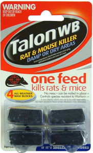 Talon Rat & Mouse Killer Waxed Baits 72G