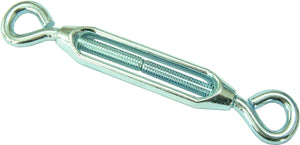 Turnbuckle Open Body Alloy Eye & Eye 4mm Carded Xcel