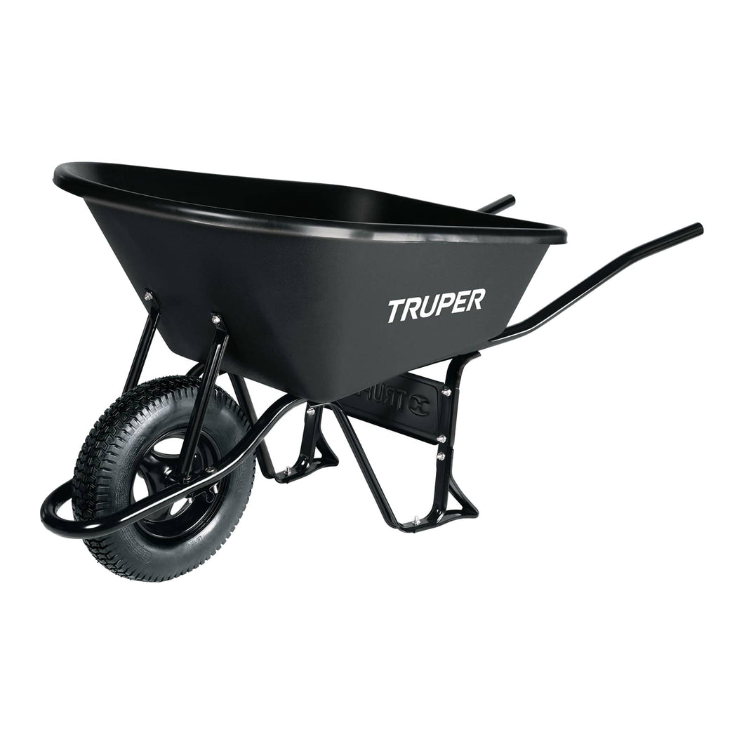 Wheel Barrow HD Poly Tray 120 Litre Capacity Truper
