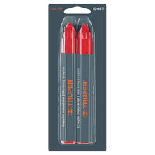 Load image into Gallery viewer, Lumber Crayons Red 2 pack 101687 Truper