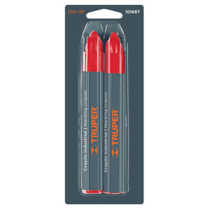 Lumber Crayons Red 2 pack 101687 Truper