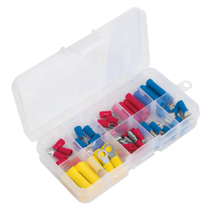 Electrical Crimp on Terminal Assortment - 10 Different Types 55-pce Volteck