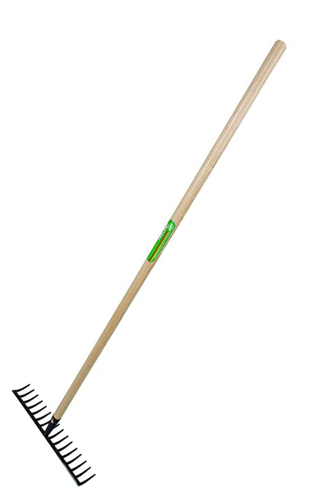 Garden Rake with 1.5m Handle 16T 400mm Freund