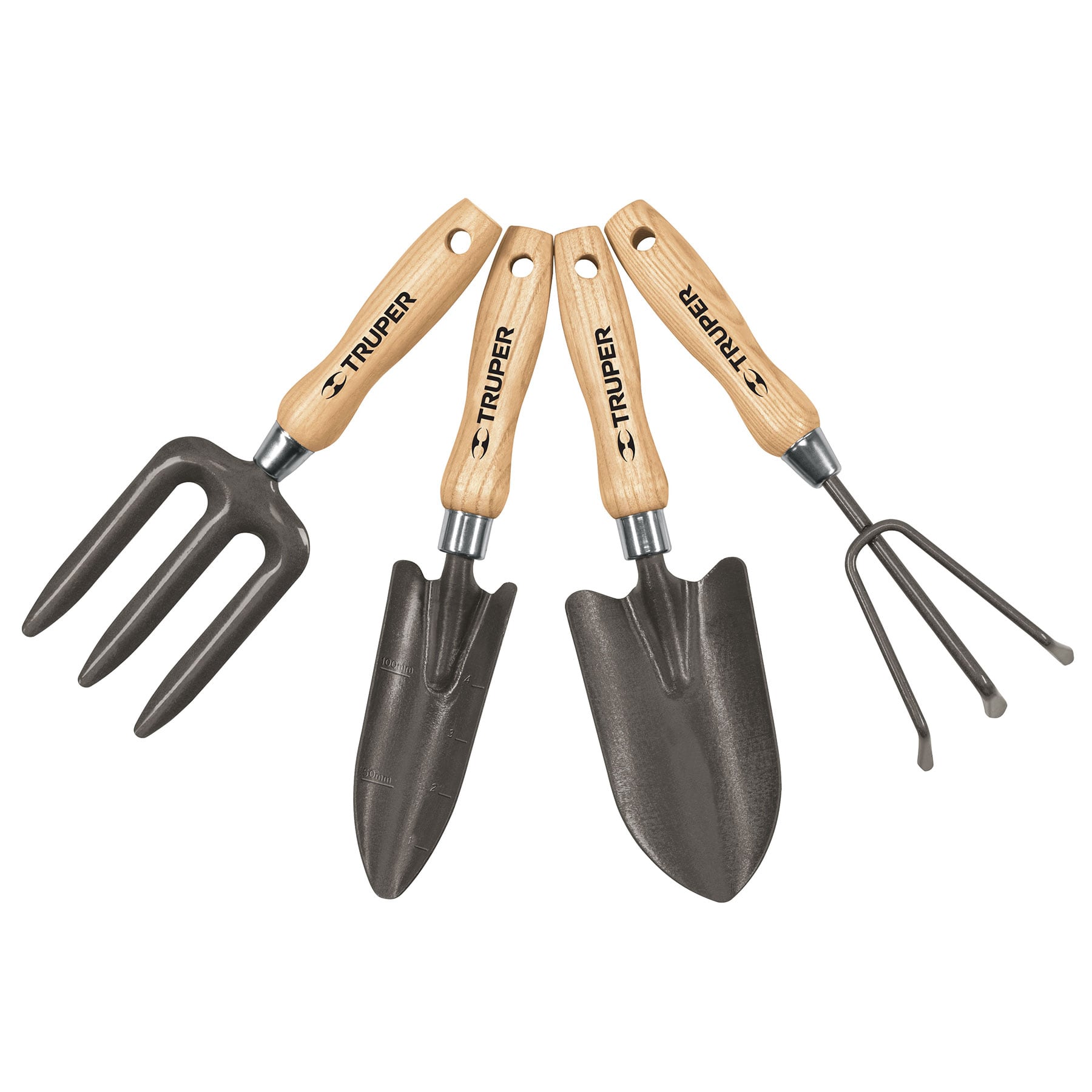 Garden Hand Trowel Set in Colour Box 4-pce Truper