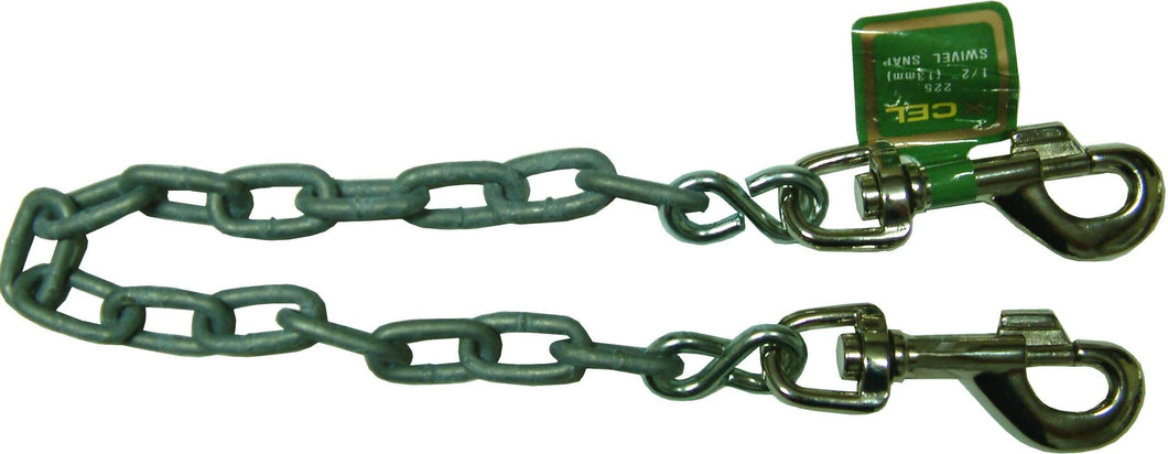 Tie-Out Chain with Snaphook Both Ends 300mm Xcel