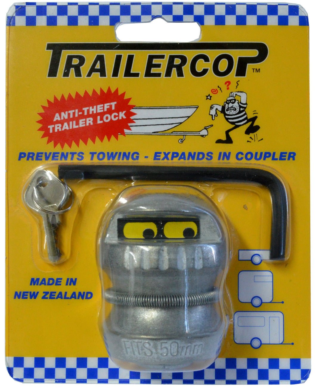 Trailer Cop - Anti-Theft Trailer Lock 2 inch Trailercop