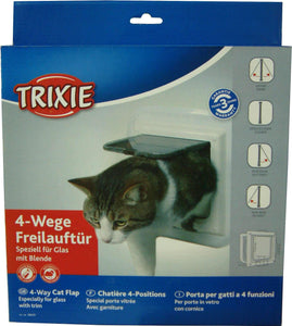 Pet Door - 4 Way White  Trixie