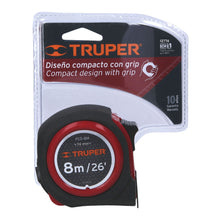 Load image into Gallery viewer, Tape Measure 8m/26&#39; x 25mm Blade  Compact 12774 Truper