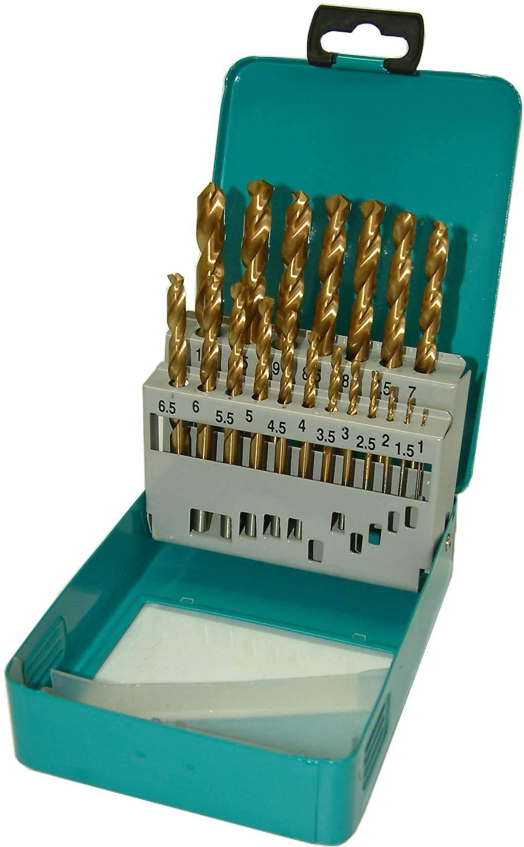 Drill Set Titanium in Steel Case 19-pce Xcel