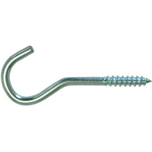 Screw Hook - Zinc Plated #W804 3-7/8 inch Tagged Hindley