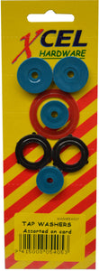 Tap Washers - Assorted on Card         Xcel