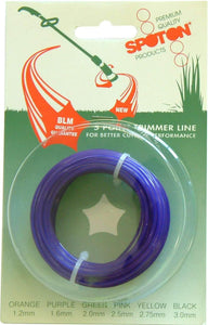 Weed Trimmer Line - Purple 15m 1.6mm Spot-On