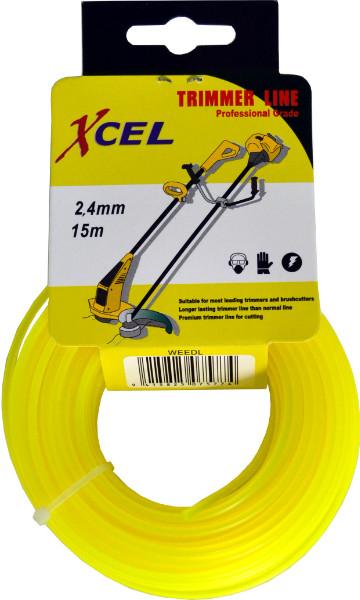 Weed Trimmer Line - Yellow 15m 2.4mm Xcel