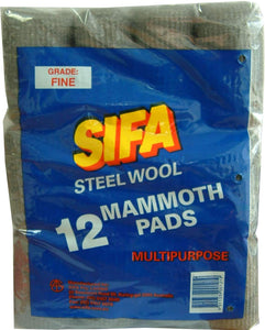 Steel Wool Pads - 12-pce Coarse SIFA