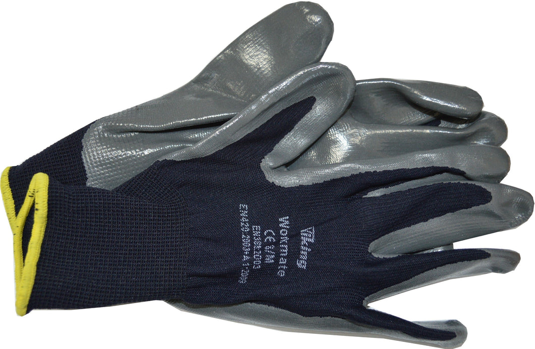 Work Mate Nitrile Gloves - 12 Pair Pack X-Large Viking