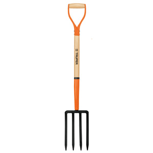 Garden Fork Forged with Wooden Handle & Steel D  Truper