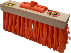 Yard Broom Heavy Duty Orange With Handle 355mm Raven